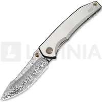 We Knife Navaja Ryson Damasteel, Gray Titanium