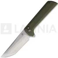 North Mountain Blade Navaja Chop 2 Button Lock Green G-10