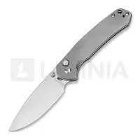CJRB Navaja Pyrite Button Lock Titanium