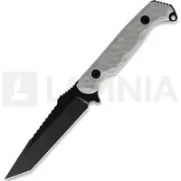 Toor Cuchillo Darter T, Light Gray G-10, Black Gun-Kote