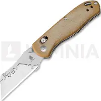Kizer Cutlery Navaja Drop Bear Utility, Brown Micarta