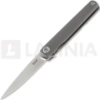 MKM Knives Navaja Flame Drop Point. sandblasted