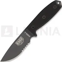 ESEE Model 3 Serrated, tactical gunsmoke