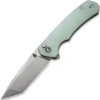 CIVIVI Button Lock Brazen, Natural G-10, Stonewash
