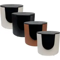 District 70 Fuse Design Bandeja sanitaria - Piel sintética - Cognac