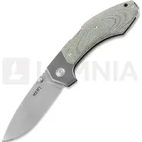 MKM Knives Navaja Hero - Stonewashed - Canvas Micarta, verde