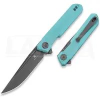 Bestechman Navaja Mini Dundee - Grey PVD - G10, light blue
