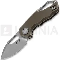 MKM Knives Navaja Isonzo M390 Clip Point, bronze anodized titanium