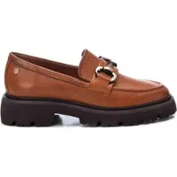 Carmela para mujer. 16187203-CAMEL Mocasines de piel 161872 marrón (39), Plano, Ninguno, Casual, outlet 2026.