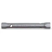 Beta Llaves de tubo hexagonales cromadas, doble extremo, modelo 935 - 24x26 mm