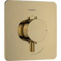 Hansgrohe Termostato empotrado Ecostat Comfort Q para un solo punto de consumo, con acabado dorado pulido