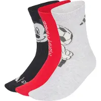 Adidas Calcetines deportivos 'Disney Micky Maus' gris moteado / rojo / negro