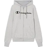 Champion Sudadera con cremallera gris moteado / negro