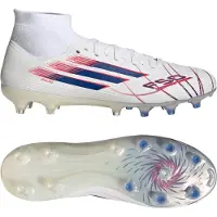 Adidas adidasBota de fútbol F50 SPARKFUSION PRO de media caña para césped natural seco o artificial para mujer 37 1/3 Cloud White / Royal Blue / Lucid Red Mujer