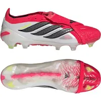 Adidas adidasBota de fútbol con lengüeta plegable PREDATOR ELITE césped natural seco 48 Lucid Red / Core Black / Cloud White Unisex