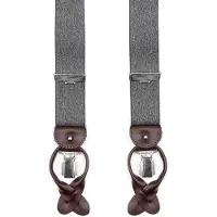 Profuomo Tirantes Jaspeado Antracita Gris
