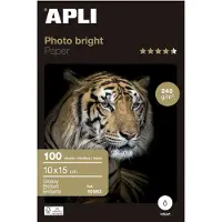 APLI Papel Fotográfico Photobright 10x15cm