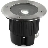 LEDS-C4 Foco de suelo LED C4 Gea - 4,3 W, luz blanca cálida, 175 lúmenes, IP65-IP67, acero