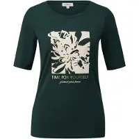 s.Oliver T-shirts Green Talla: 34 | Camisetas de Seda Outlet | Mujer | Verde