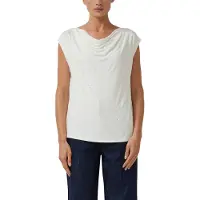 s.Oliver T-shirts Offwhite Talla: 34 | Blusas Outlet | Mujer | Blanco