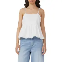 QS -qs Blouses White Talla: 44 | Camisetas de Tirantes Outlet | Mujer | Blanco