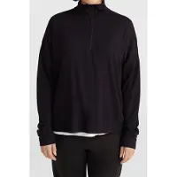 O'Neill 1/2 Zip Sweat Black Out Talla: S | Sudaderas con Capucha Outlet | Mujer | Negro