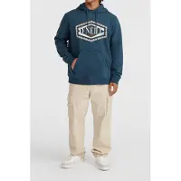 O'Neill Front Print Hoodie Alma Steel Talla: L | Sudaderas con Capucha Outlet | Hombre