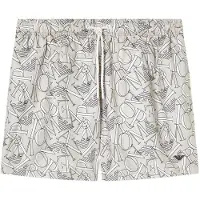 Emporio Armani para hombre. EM000583_AF20440 Bañador Allover taupe (M), Beachwear, Poliéster, outlet 2026.