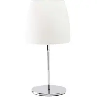 LEDS-C4 LedsC4 Sobremesa Flavia Interior Cromo Opal - Lámpara decorativa moderna, fabricada en aluminio y acero, personalizable con bombilla. Diseño elegante y funcional para el hogar