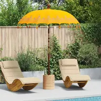 Prolenta Maison Exclusive - Parasol balinés, color amarillo, 185 x 185 x 260 cm