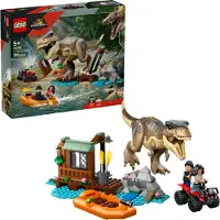 LEGO Huida por el Río y T. rex a la Caza