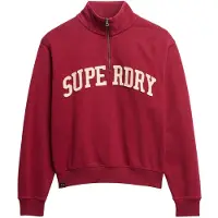 Superdry para mujer. W2012259A Sudadera Athletic Ess Applique rojo (XXS), Casual, Algodón, outlet 2026.