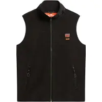 Superdry para hombre. M5012158A Chaleco con forro polar Active negro (L), Casual, Poliéster Reciclado, Sostenible, outlet 2026.