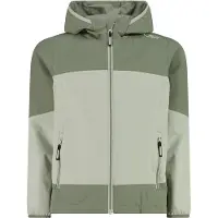 CMP - Girl's Jacket Fix Hood Ripstop - Chaqueta impermeable size 116, gris/oliva