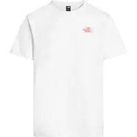 The North Face Camiseta 'Flower Scribble' verde hierba / rojo cereza / blanco