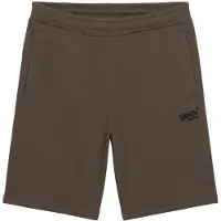 Superdry para hombre. M7110427A Pantalón corto de punto con logotipo Essential marrón (S), Casual, Algodón, outlet 2026.