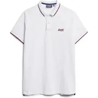Superdry para hombre. M1110394A Polo Vintage Poolside blanco (XXL), Casual, Algodón, Manga corta, outlet 2026.