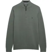Superdry para hombre. M6110690A Jersey Essentials Half Zip verde (XL), Casual, Algodón, outlet 2026.