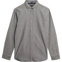 Superdry para hombre. M4011037A Camisa Classic Oxford rayas marino (XXL), Casual, Algodón, Manga larga, outlet 2026.