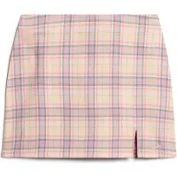 Superdry para mujer. W7210321A Minifalda a cuadros rosa (M), Casual, Poliéster, outlet 2026.