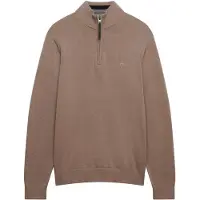 Superdry para hombre. M6110690A Jersey Essentials Half Zip marrón (XXL), Casual, Algodón, outlet 2026.