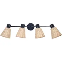 Forlight Lámpara de techo LED C4 Nature, 10 W, 539 lúmenes, IP54, color negro