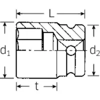 Stahlwille Vaso De Impacto 50 Imp 1/2´´ 30 Mm