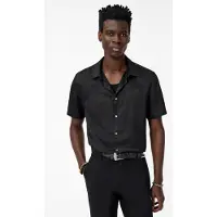 John Varvatos Short Sleeve Shirts With Front Embroider Black Talla: S | Camisas Casuales Outlet | Hombre | Negro