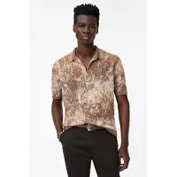 John Varvatos Demonte Regular Fit Ss Shirt In Palm Lea Fossil Grey Talla: XS | Camisas Casuales Outlet | Hombre | Gris