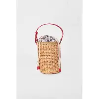 Furla Danae Mini Round Bucket Bag Flame Red Talla: OS | Bolsos de Mano Outlet | Mujer | Rojo