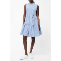 French Connection Tiered Stripe Poplin Dress S Blue/white Talla: 18 | Blusón Outlet | Mujer | Azul