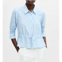 French Connection Crepe Light Tie Top Sky Blue Talla: XS | Blusas Outlet | Mujer | Azul