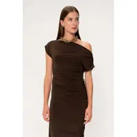 VIVEH Columbine Dress Mocha Talla: 42 | Vestidos Maxi Outlet | Mujer
