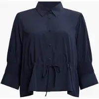 French Connection Crepe Light Tie Top Navy Talla: M | Blusas Outlet | Mujer | Azul